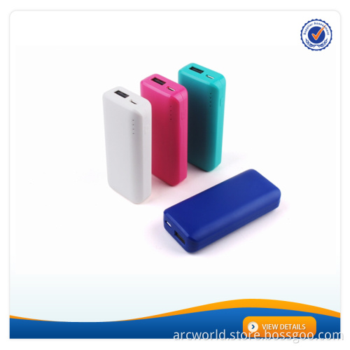 AWC717 4000mah 18650 portable 5v2.1a power bank for samsung s6 with charger